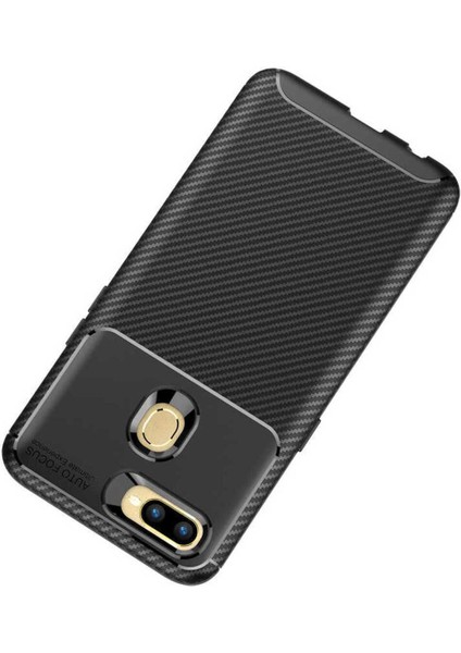 Oppo A12 Uyumlu Karbon Görünümlü Premium Dayanıklı ve Ince Kılıf indirimleri