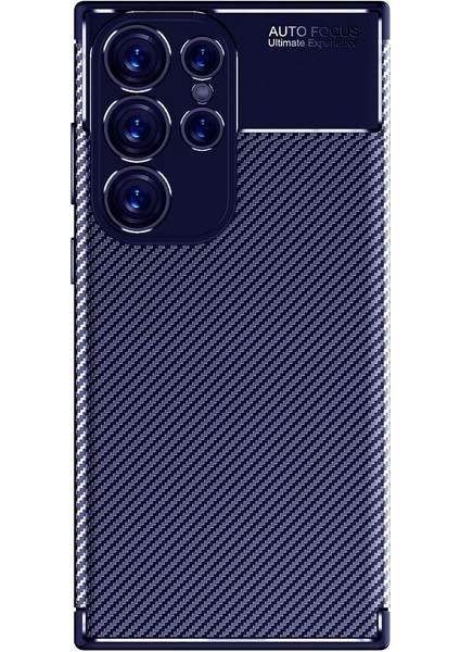 Samsung Galaxy S23 Ultra Uyumlu Karbon Görünümlü Premium Dayanıklı ve Ince Kılıf