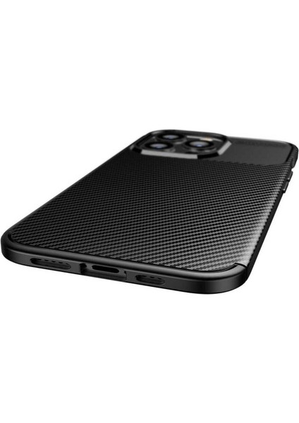 Apple iPhone 13 Pro Uyumlu Karbon Görünümlü Premium Dayanıklı ve Ince Kılıf indirimleri