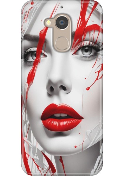 General Mobile Gm 8 Uyumlu Kılıf Desenli Silikon Renkli Tpu Uv Lady