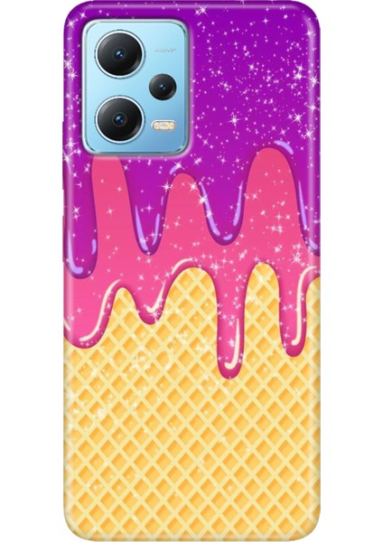 Xiaomi Redmi Note 12 4g Kılıf Desenli Design Silikon Krema
