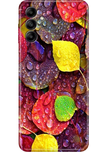 Samsung Galaxy A04S Kılıf Renkli Esnek Silikon Sonbahar
