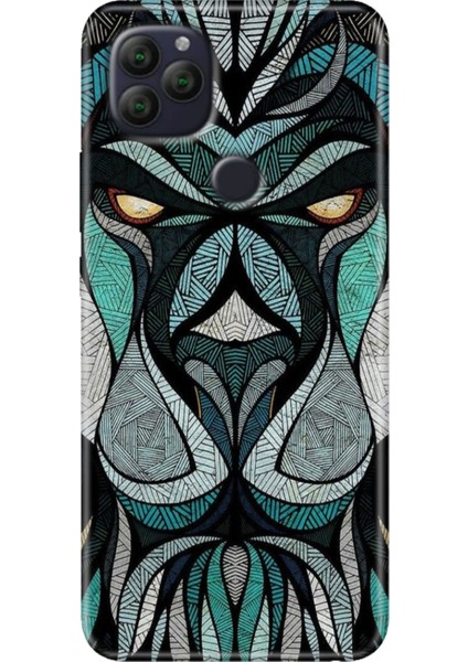 General Mobile Gm 22 - 22S Kılıf Desenli Rubber Silikon Lion Mandala