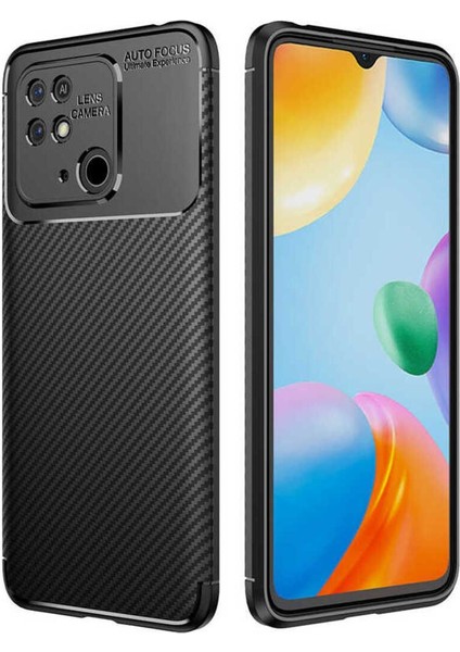 Xiaomi Poco C40 Uyumlu Karbon Görünümlü Premium Dayanıklı ve Ince Kılıf fiyatları