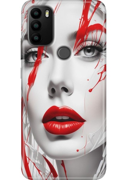 General Mobile Gm 21 Pro Kılıf Baskılı Esnek Silikon Kapak Lady