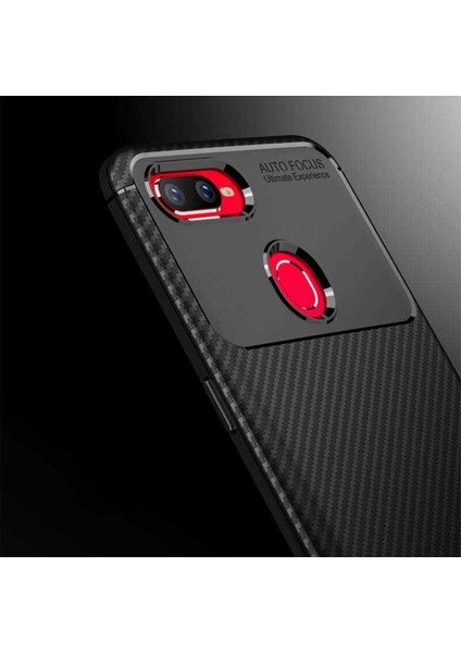 Oppo Ax7 Uyumlu Karbon Görünümlü Premium Dayanıklı ve Ince Kılıf