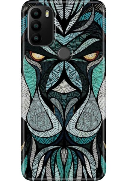 General Mobile Gm 21 Pro Kılıf Baskılı Esnek Silikon Kapak Lion Mandala