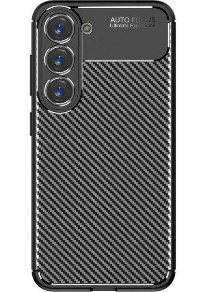 Samsung Galaxy S23 Uyumlu Karbon Görünümlü Premium Dayanıklı ve Ince Kılıf