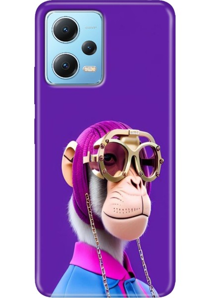 Xiaomi Redmi Note 12 4g Kılıf Desenli Design Silikon Monkey
