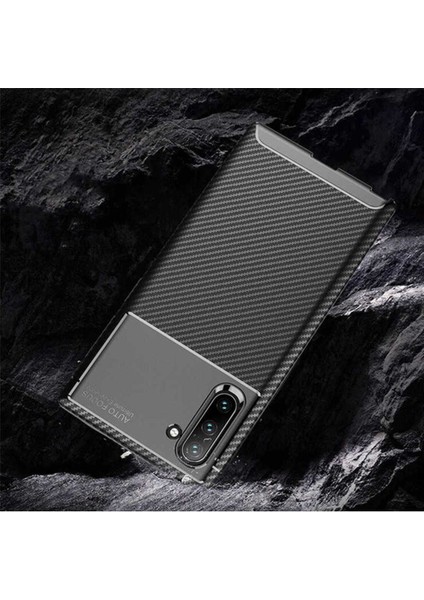 Samsung Galaxy Note 10 Uyumlu Karbon Görünümlü Premium Dayanıklı ve Ince Kılıf modelleri