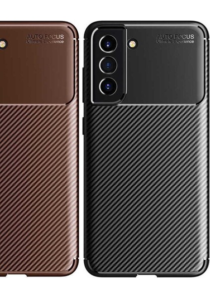 Samsung Galaxy S21 Fe Uyumlu Karbon Görünümlü Premium Dayanıklı ve Ince Kılıf fırsatları