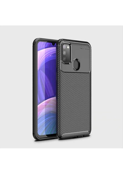 Samsung Galaxy M30S Uyumlu Karbon Görünümlü Premium Dayanıklı ve Ince Kılıf modelleri