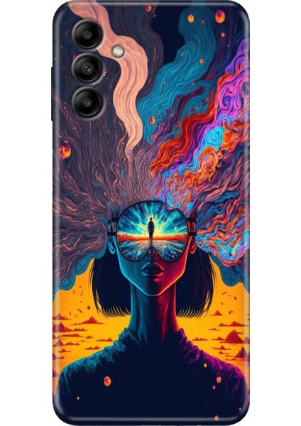 Samsung Galaxy A04S Kılıf Renkli Esnek Silikon Girdap