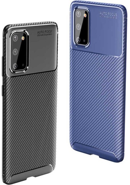Samsung Galaxy S20 Uyumlu Karbon Görünümlü Premium Dayanıklı ve Ince Kılıf modelleri