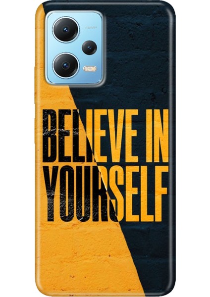 Redmi Note 12 5g Kılıf Baskılı Dokulu Kapak Silikon Yourself