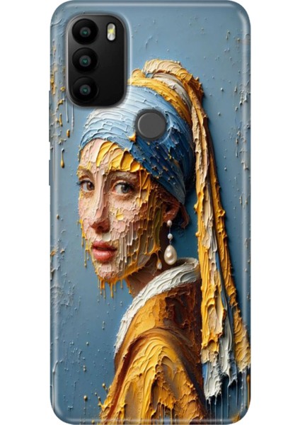 General Mobile Gm 21 Pro Kılıf Baskılı Esnek Silikon Kapak Inciküpeli