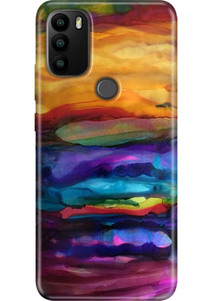General Mobile Gm 21 Pro Kılıf Baskılı Esnek Silikon Kapak Sulu Boya