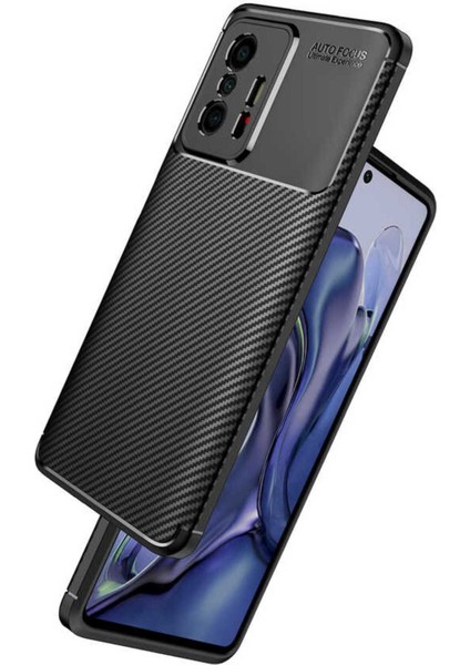 Xiaomi Mi 11T 5g Uyumlu Karbon Görünümlü Premium Dayanıklı ve Ince Kılıf indirimleri