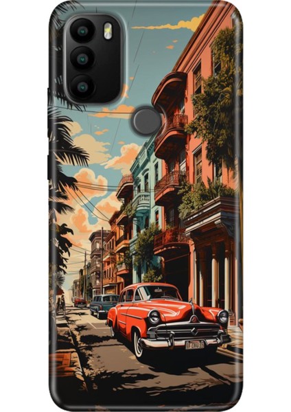 General Mobile Gm 21 Pro Kılıf Baskılı Esnek Silikon Kapak Küba