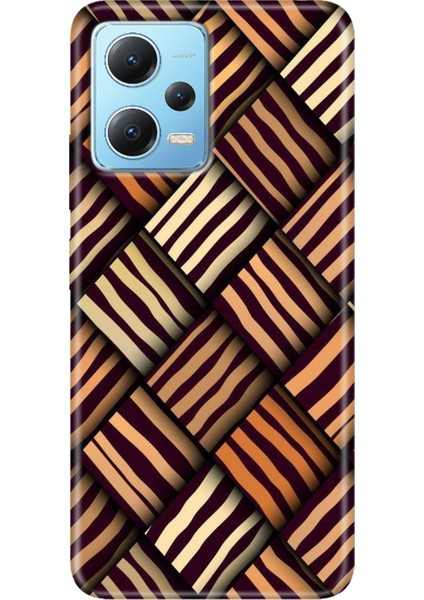 Redmi Note 12 5g Kılıf Baskılı Dokulu Kapak Silikon Leo