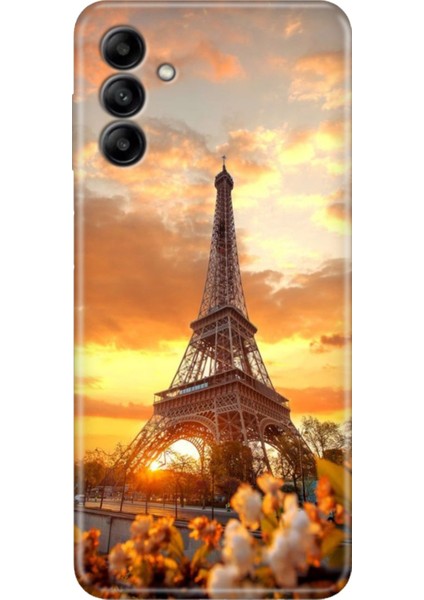 Samsung Galaxy A54 Uyumlu Kılıf Tasarım Elite Silikon Eyfel