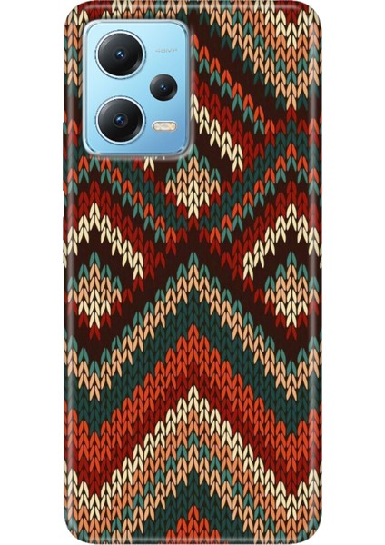 Xiaomi Redmi Note 12 4g Kılıf Desenli Design Silikon Zikzak