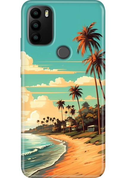 General Mobile Gm 21 Pro Kılıf Baskılı Esnek Silikon Kapak Malibu