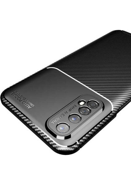 Realme 7 Uyumlu Karbon Görünümlü Premium Dayanıklı ve Ince Kılıf modelleri