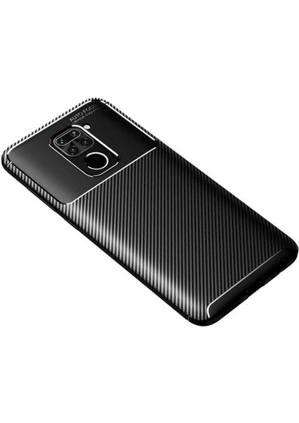 Xiaomi Redmi Note 9 Uyumlu Karbon Görünümlü Premium Dayanıklı ve Ince Kılıf