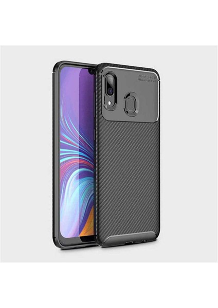 Samsung Galaxy A30 Uyumlu Karbon Görünümlü Premium Dayanıklı ve Ince Kılıf fırsatları