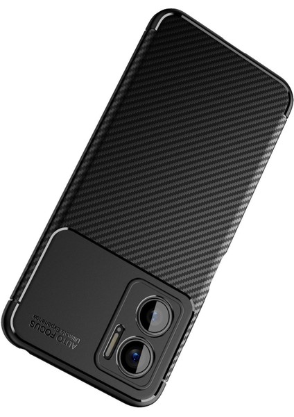 Xiaomi Redmi Note 11E Uyumlu Karbon Görünümlü Premium Dayanıklı ve Ince Kılıf