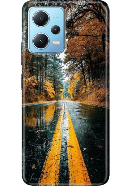 Xiaomi Redmi Note 12 4g Kılıf Desenli Design Silikon Korku Yolu