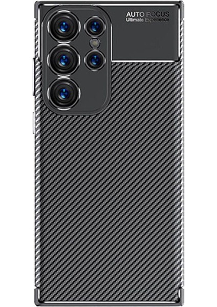 Samsung Galaxy S24 Ultra Uyumlu Karbon Görünümlü Premium Dayanıklı ve Ince Kılıf
