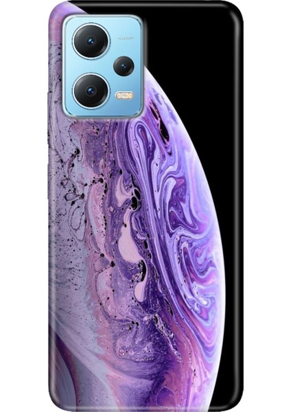 Redmi Note 12 5g Kılıf Baskılı Dokulu Kapak Silikon World