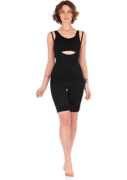 Kadın Siyah Tam Boy Korse 9006