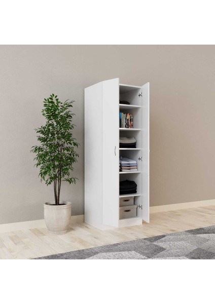 Altın Giyinme Dolabı - Çok Amaçlı Dolap - Gardırop 60 cm -2 Kapaklı