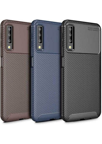 Samsung Galaxy A7 2018 Uyumlu Karbon Görünümlü Premium Dayanıklı ve Ince Kılıf modelleri