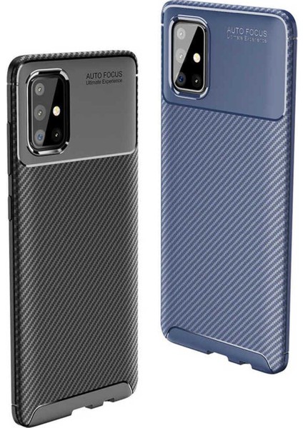Samsung Galaxy A71 Uyumlu Karbon Görünümlü Premium Dayanıklı ve Ince Kılıf modelleri
