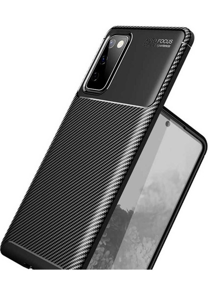 Samsung Galaxy S20 Fe Uyumlu Karbon Görünümlü Premium Dayanıklı ve Ince Kılıf modelleri