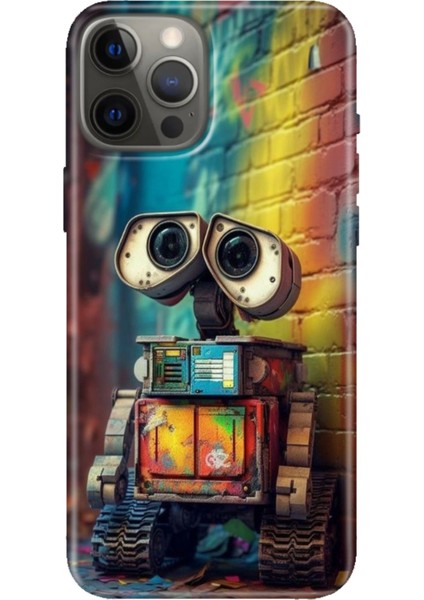 Apple iPhone 12 Pro Kılıf Tasarım Baskılı Silikon Robotic