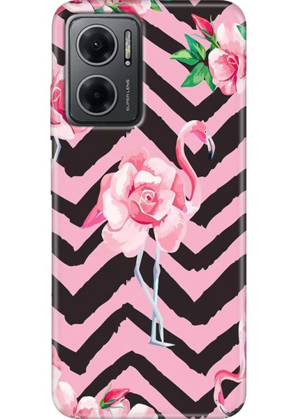 Xiaomi Redmi Note 11E Kılıf Desenli Design Silikon Flamingo