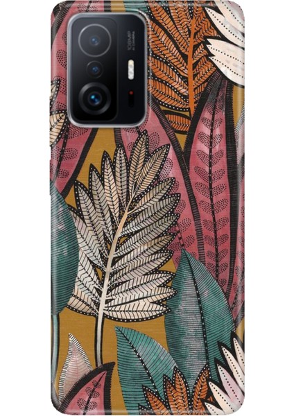 Xiaomi Mi 11T - 11T Pro Kılıf Desenli Design Silikon Yapraklar