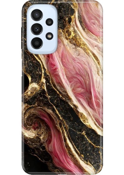 Samsung Galaxy A23 Kılıf A23 Silikon Tasarım Stok Seattle Mermer
