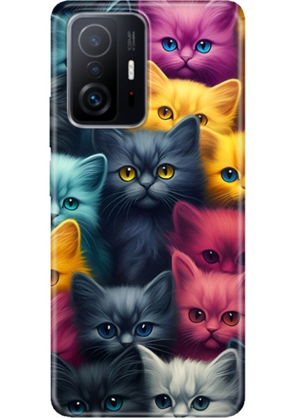 Xiaomi Mi 11T - 11T Pro Kılıf Desenli Design Silikon Kedi Ordusu