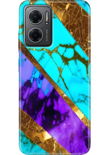 Xiaomi Redmi Note 11E Kılıf Desenli Design Silikon Nezih Mermer
