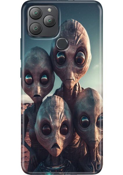General Mobile Gm 22 Plus Kılıf Desenli Esnek Silikon Uv Ufo