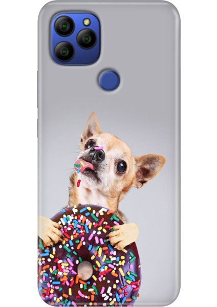 General Mobile Gm 21 G310 Kılıf Baskılı Silikon Case Donut Dog
