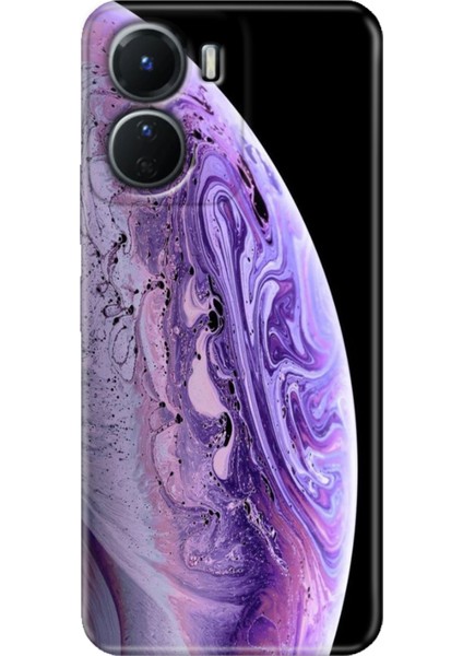 Vivo Y16 Kılıf Desenli Silikon Ermer Teknoloji Kapak World