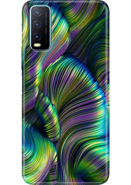 Vivo Y20 Y20S Y11S Uyumlu Kapak Kılıf Desenli Kapak Renkli Tpu Uv Holographic