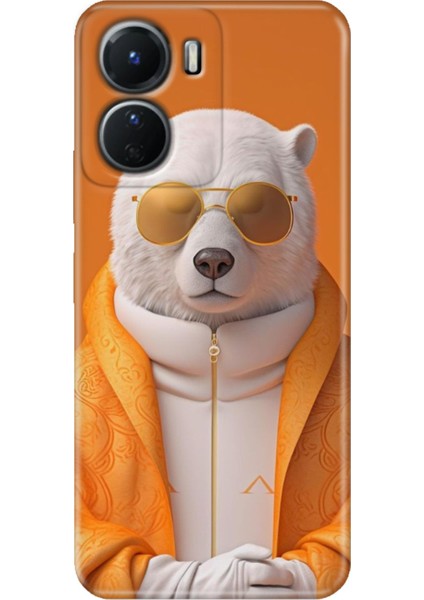 Vivo Y16 Kılıf Desenli Silikon Ermer Teknoloji Kapak Stil Bear